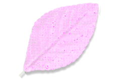 MA3880PK GLITTER LEAVES PINK
