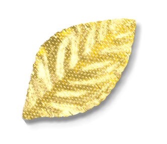 MA3843GO-LAME-LEAVES-GOLD