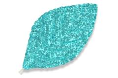 MA3843BL-GLITTER-LEAVES-BLUE